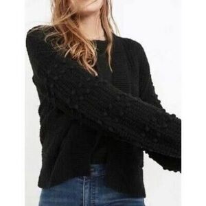 Madewell Women's Black Bobble Cardigan Sweater - Size XS